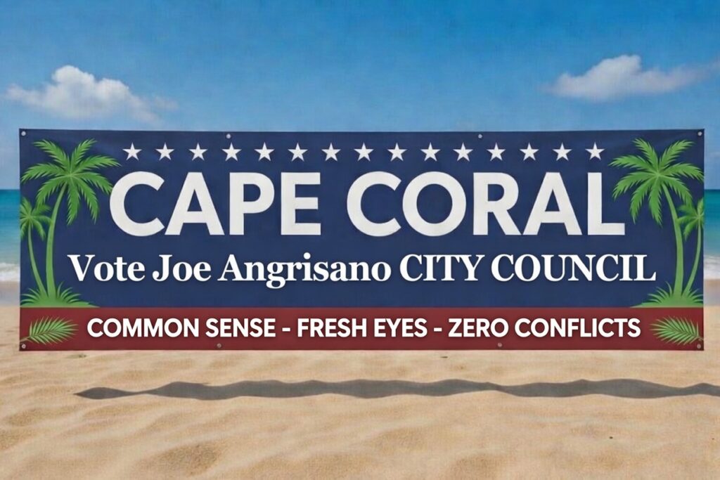 VOTE JOE ANGRISANO CAPE CORAL CITY COUNCIL 2026